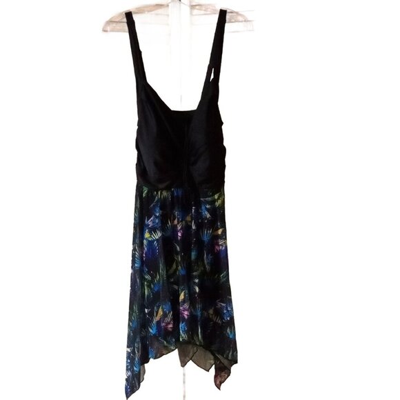 NWT Tropical Print Swim Dress Plus Size 26 - Picture 1 of 6